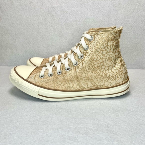 Converse All Star 'Snowflake Sparkle' High-Top Sneakers Canvas Women’s Size 10 - Picture 5 of 11